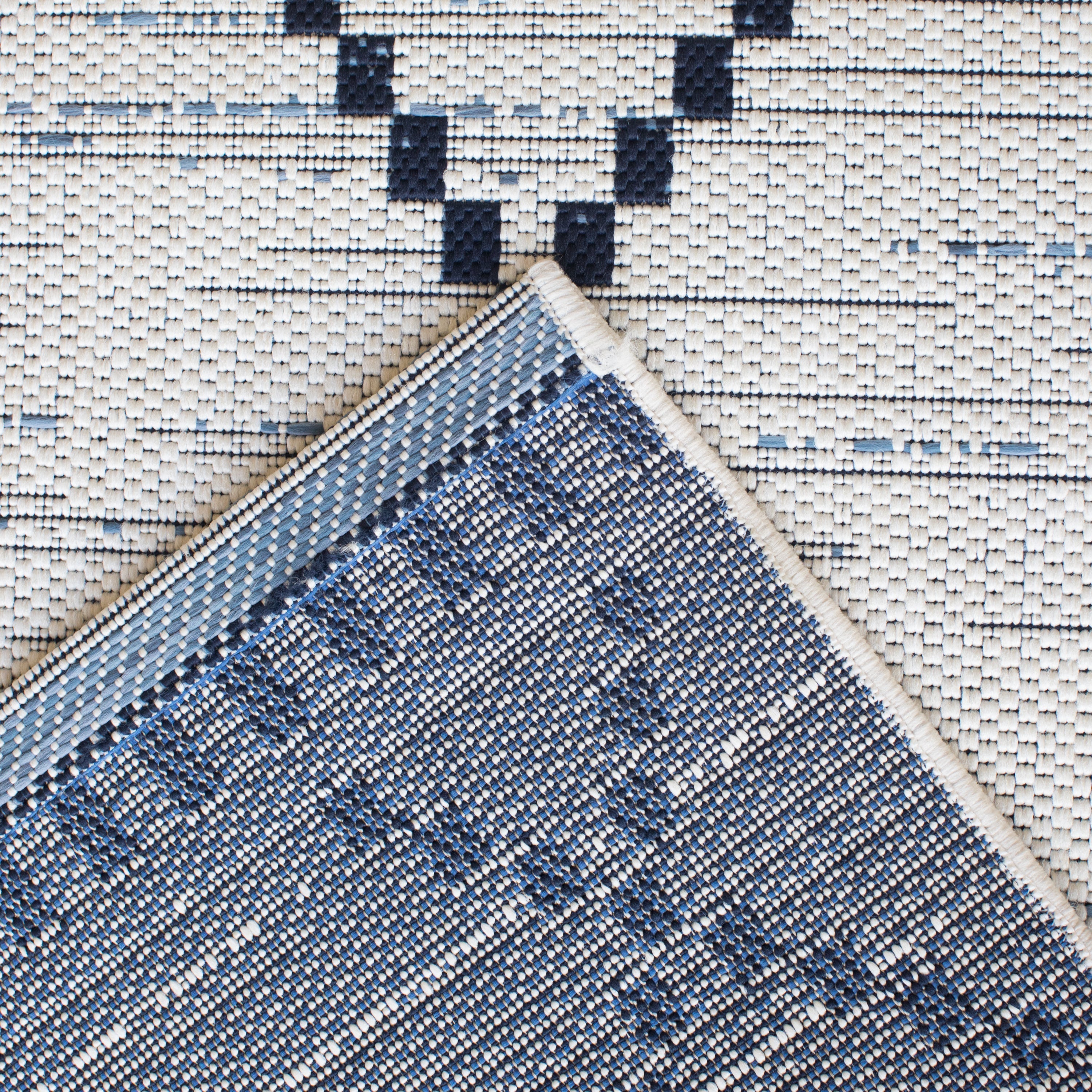 Havana Block Diamond White Faded Denim Weft