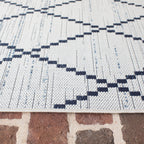 Havana Block Diamond White Faded Denim Weft