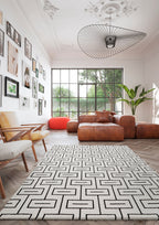 Belle Geometrical Square Line Design