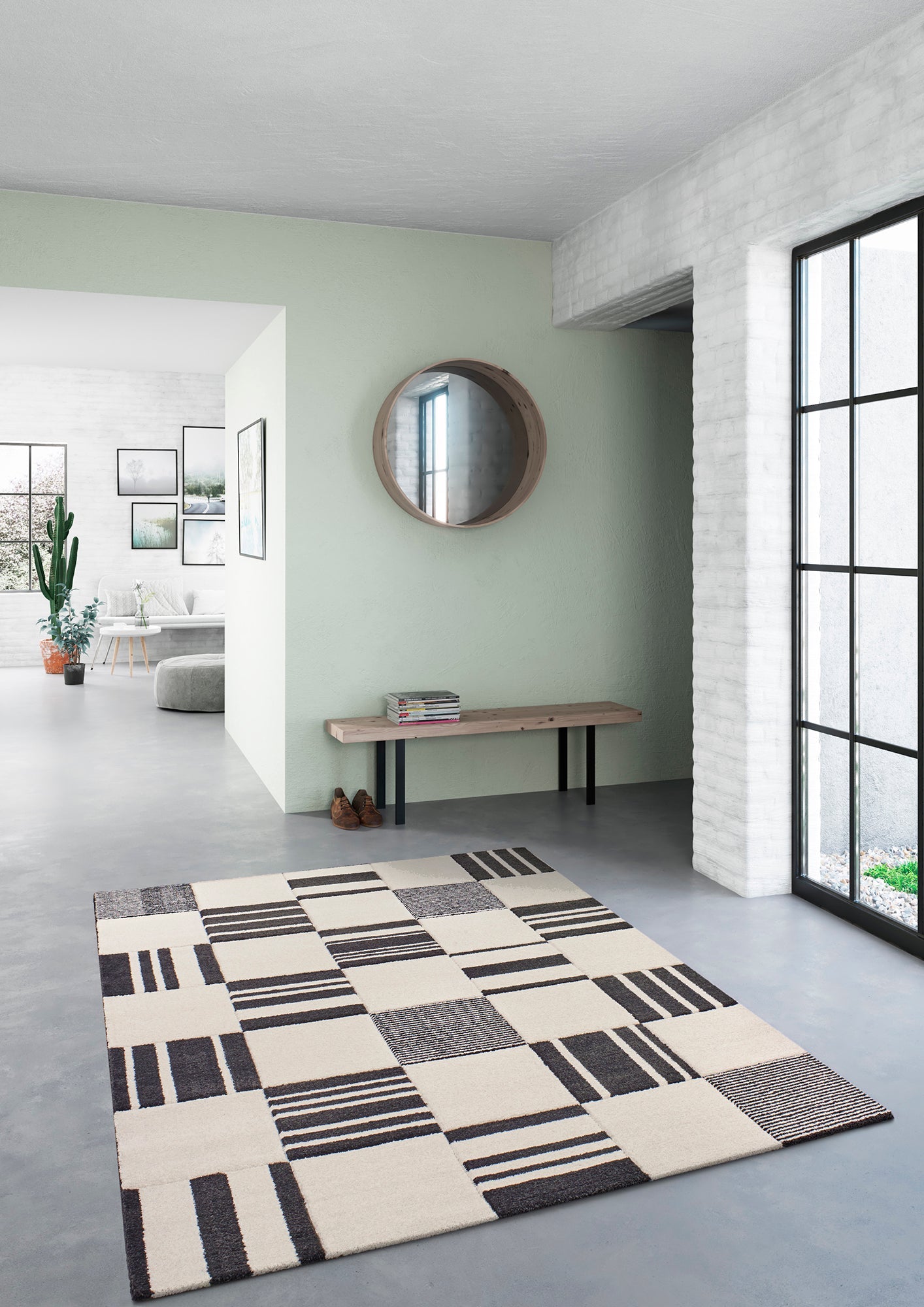 Mosaic Modern Linear Square